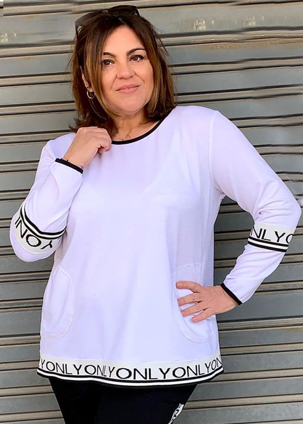 chandal blanco tallas grandes